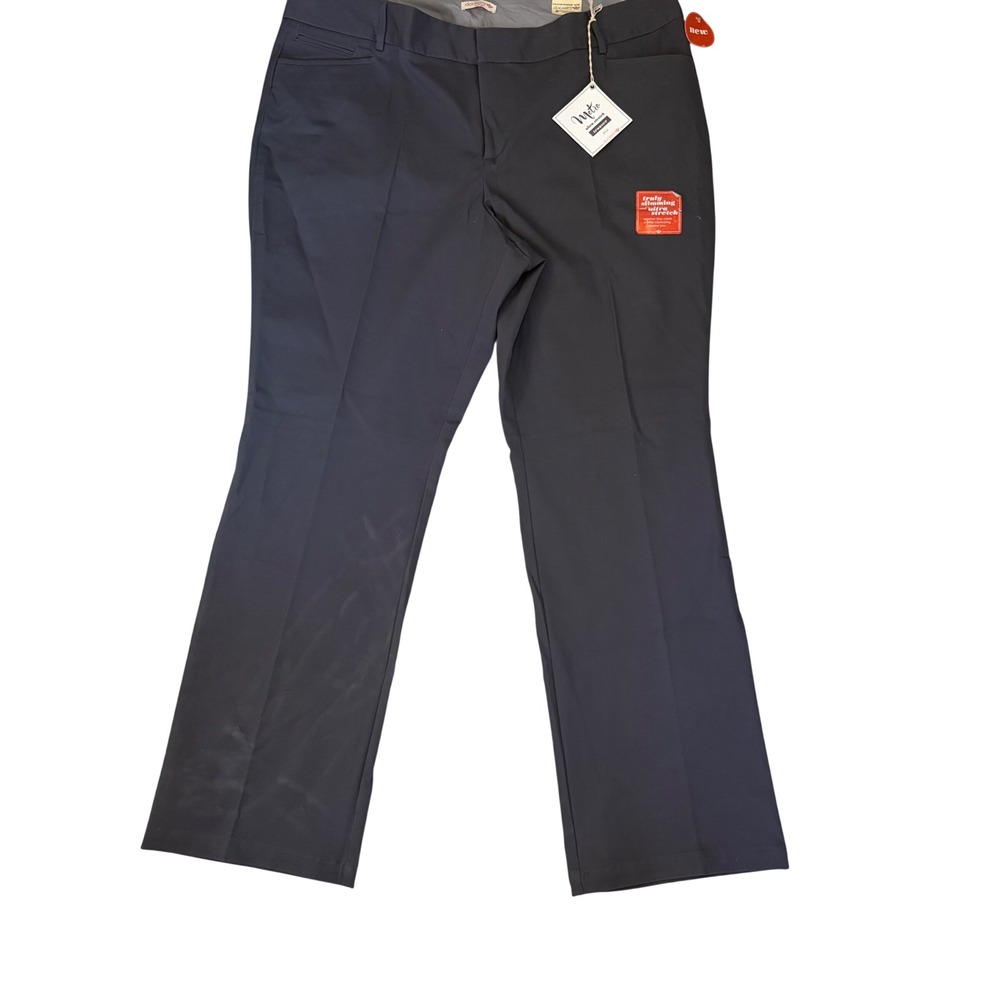 New Dockers Ultra Stretch Trousers Pants Gray Womens 20W M READ